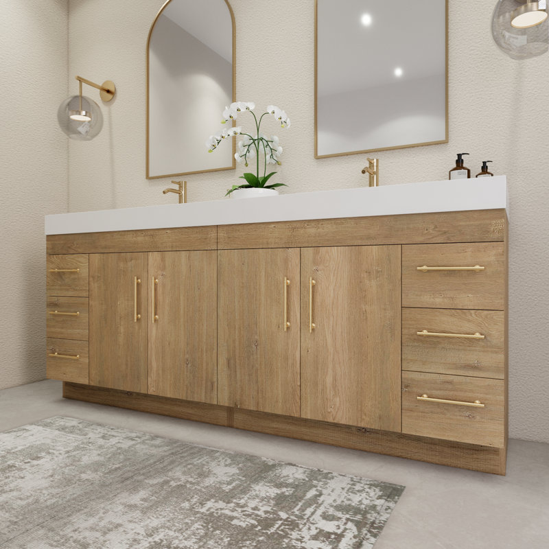 Morenobath 84'' Double Bathroom Vanity with Top & Reviews - Wayfair Canada